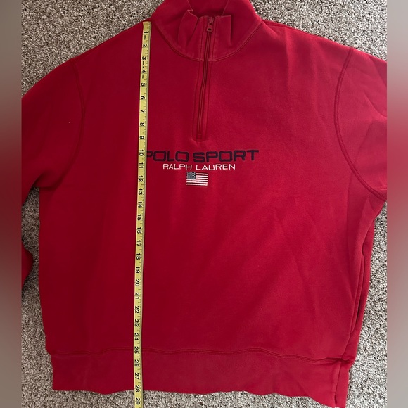 Vintage Polo Sport by Ralph Lauren 1/4 Zip Sweatshirt Size XXL - Picture 7 of 8